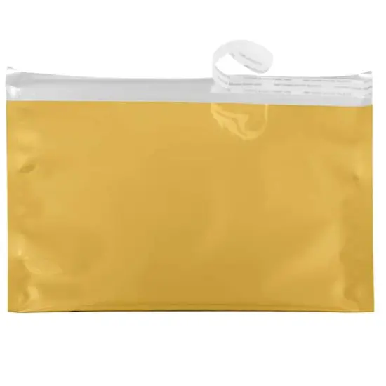 JAM Paper 6.125" x 9.5" Foil Self Adhesive Closure Envelopes, 25ct. Gold {4}