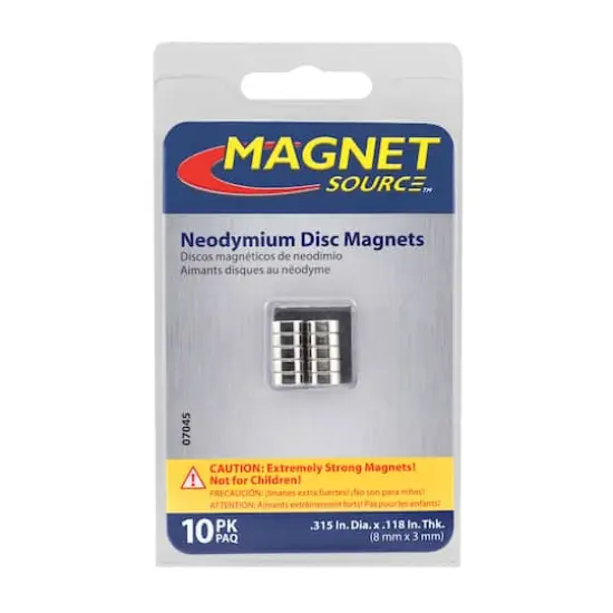 The Magnet Source Super Neodymium Disc Magnets, 10ct. {1}