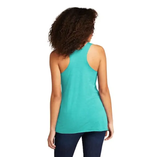 Next Level Women's Tri-Blend Racerback Tank Tahiti Blue {6}