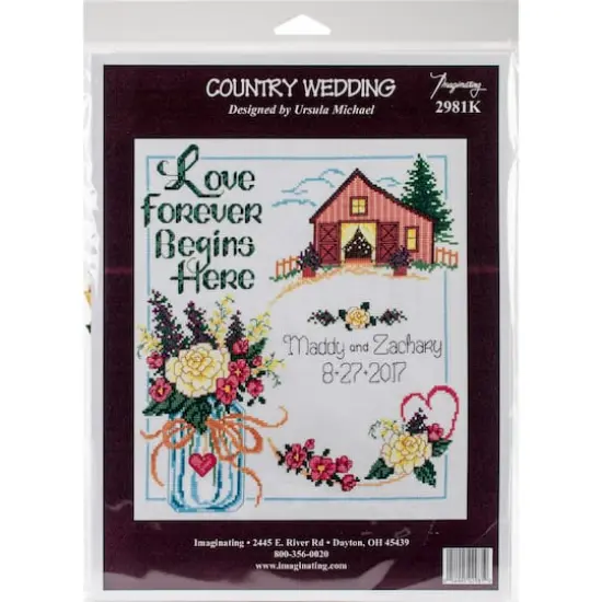 Imaginating Country Wedding Counted Cross Stitch Kit {3}