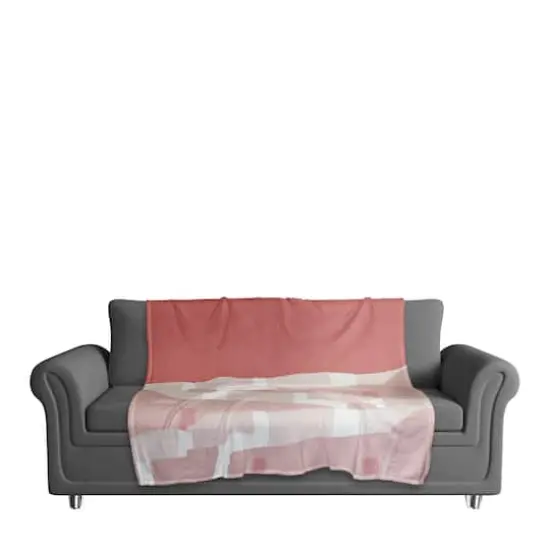 Pink Greece 50" x 60" Coral Fleece Blanket {4}