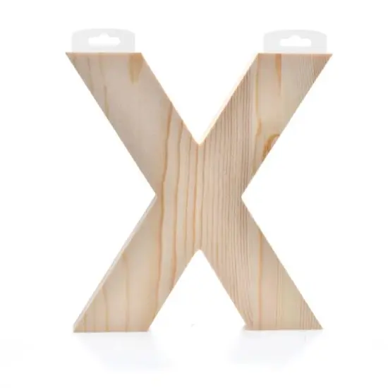 Hampton Art&trade; 8" Chunky Wood Letter X {1}