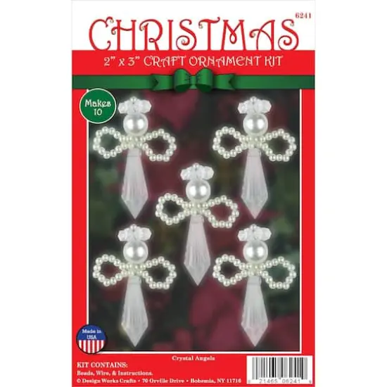 Design Works&trade; 10ct. Crystal Angels Beaded Ornament Kit {1}