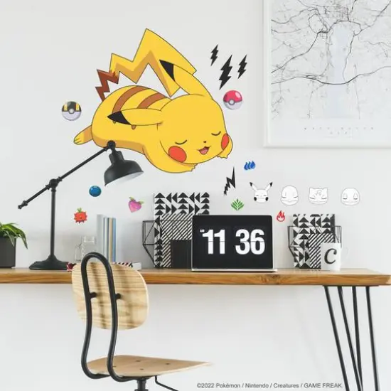 RoomMates Pok&eacute;mon Sleeping Pikachu Giant Peel & Stick Wall Decals {4}