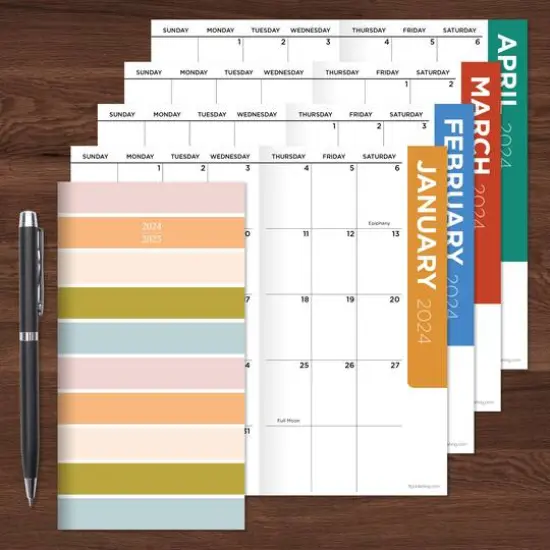 2024-2025 Preppy Pastel Monthly Pocket Planner {5}