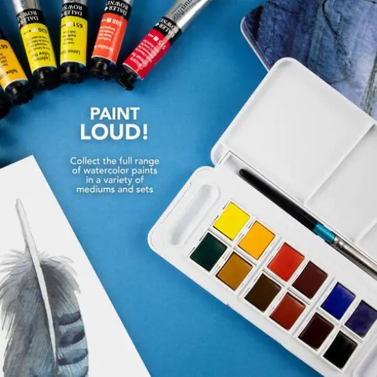 Daler-Rowney&reg; Aquafine Half Pan Travel 12 Color Watercolor Set {7}