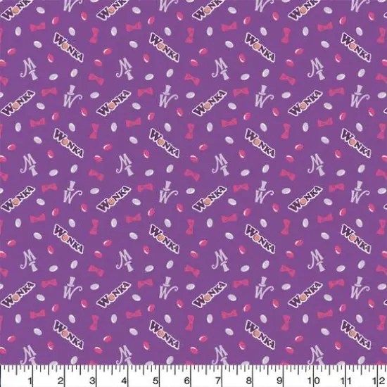 Willy Wonka Purple Jelly Beans Precut Cotton Fabric {3}