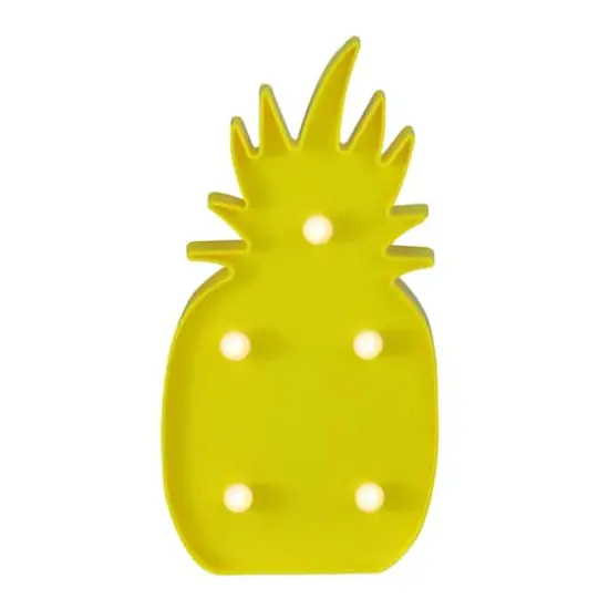 9.75" Yellow Pineapple LED Marquee Wall D&eacute;cor {1}