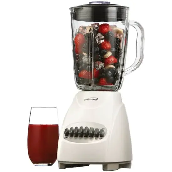 Brentwood White 42oz. 12-Speed + Pulse Electric Blender {3}