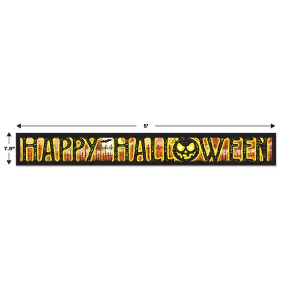 Beistle Metallic Happy Halloween Banners {5}