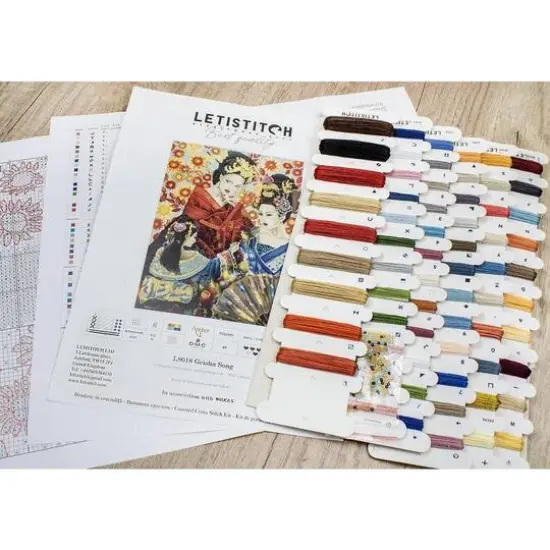 Letistitch Geisha Song Counted Cross Stitch Kit {6}