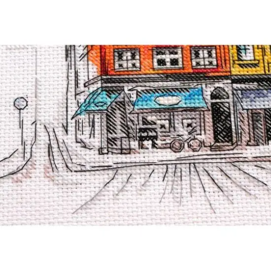 Abris Art Colored Town 2 Cross Stitch Kit {7}