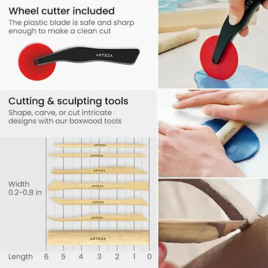 Arteza&reg; 22-Piece Sculpting Tools Set {6}