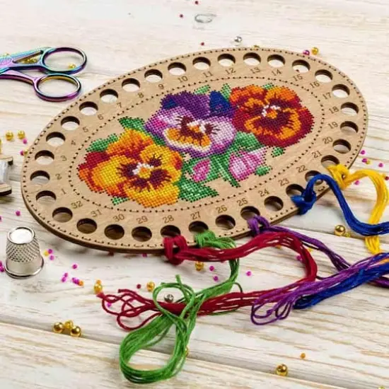 Wonderland Crafts Flowers Numbered Embroidery Thread Organizer {3}