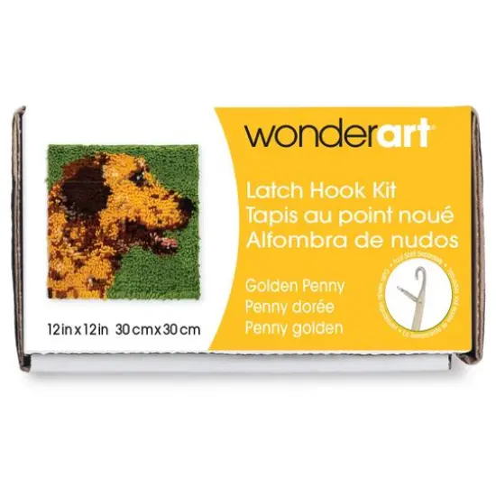 Wonderart&reg; Golden Penny Latch Hook Kit {1}