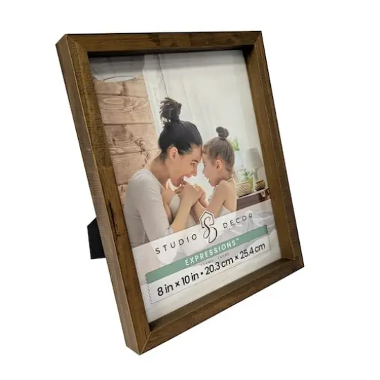 Expressions&trade; Brown Linear Wood Frame by Studio D&eacute;cor&reg; {6}