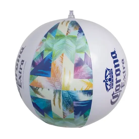 20" Corona Tropical Blue & Green Inflatable Beach Ball {3}