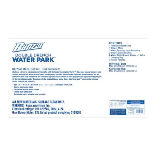 Banzai&reg; 15ft. Double Drench Water Park&trade; {5}