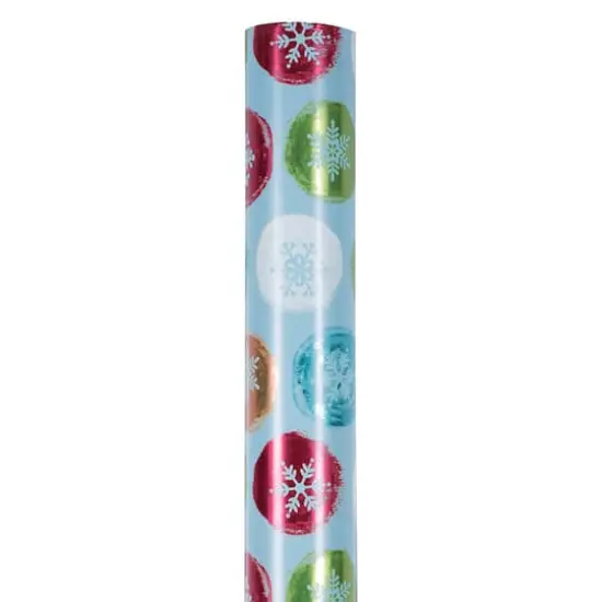 JAM Paper Painted Snowflake Orbs Gift Wrap {3}