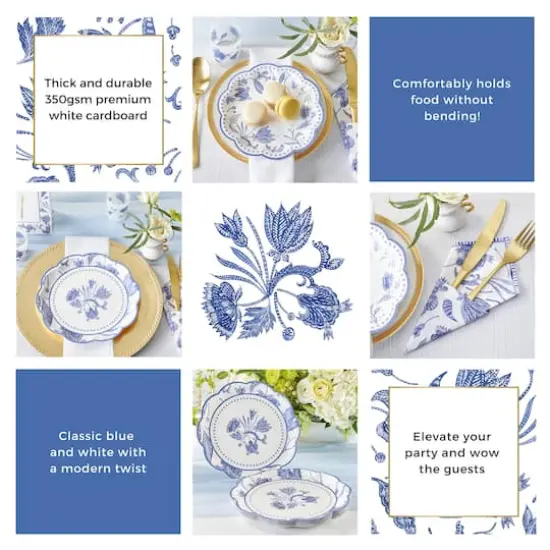 Kate Aspen&reg; Blue Willow Party Tableware Set {6}