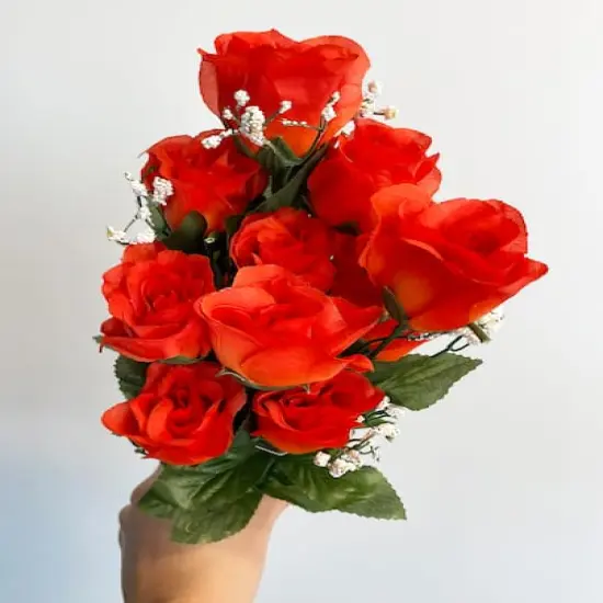 TF Publishing 19" Rose Bud Bush {1}