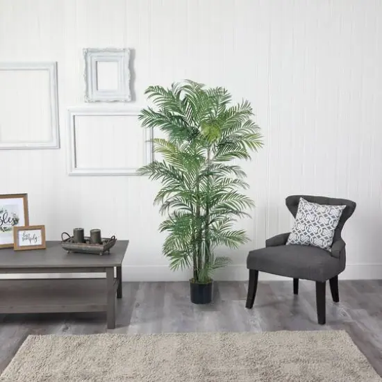 6ft. Potted Areca Silk Palm Tree {10}