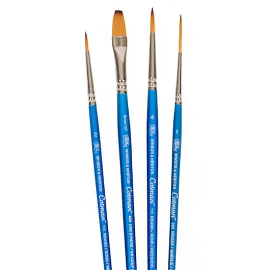 Winsor & Newton&reg; Cotman&reg; Short Handle Brush 4 Pack {3}