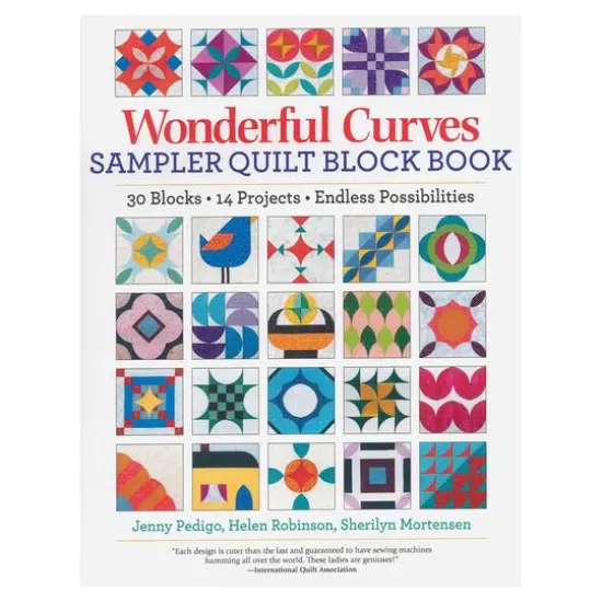 Landauer Wonderful Curves Quilt Block Book {1}