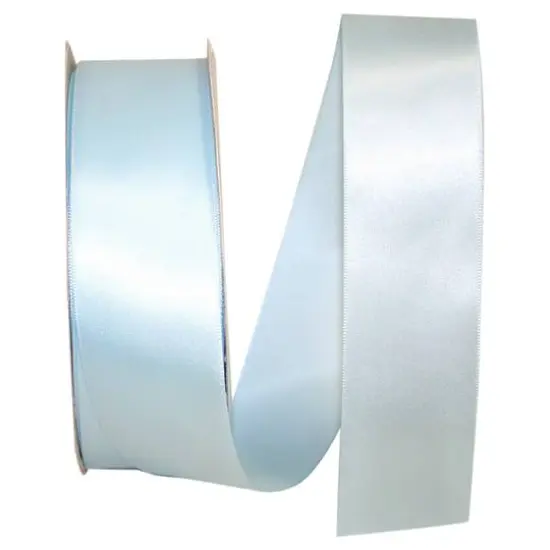 JAM Paper 1.5" x 50yd. Single Face Satin Ribbon Light Blue {1}