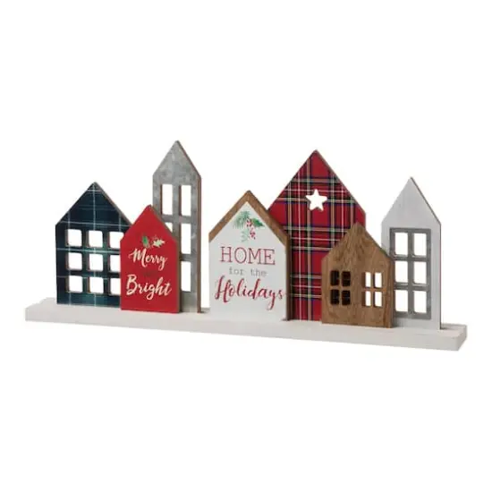 Glitzhome&reg; 20" Home for the Holidays D&eacute;cor Accent {1}
