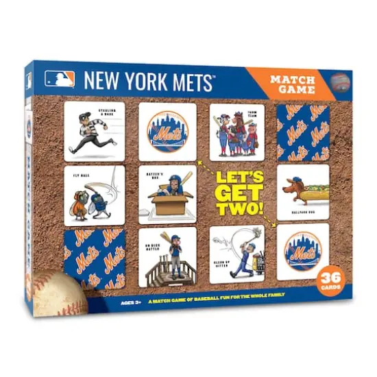 Major League Baseball Licensed Memory Match Game New York Mets {1}