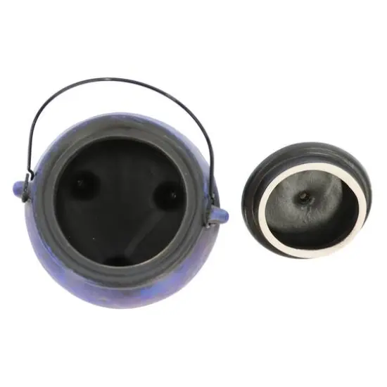 5" Purple Cauldron Ceramic Tabletop D&eacute;cor by Ashland&reg; {3}