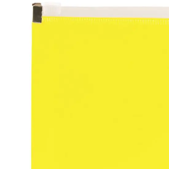 JAM Paper 9.75" x 13" Zip Closure Letter Booklet Plastic Envelopes, 12ct. Yellow {5}