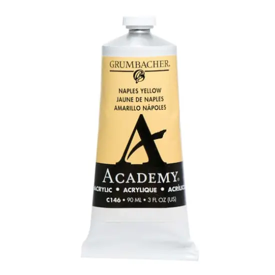 Grumbacher&reg; Academy&reg; Acrylic Paint, 3oz. C146 Naples Yellow {1}