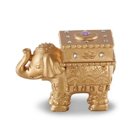 Kate Aspen&reg; Golden Elephant Trinket Box, 4ct. {1}