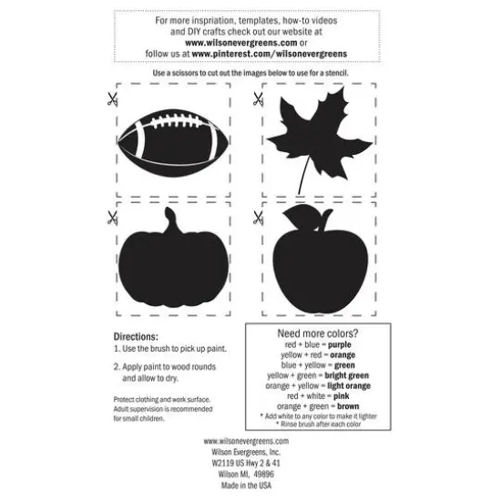 Wilson&reg; Enterprises Wood Paint Set Fall {5}