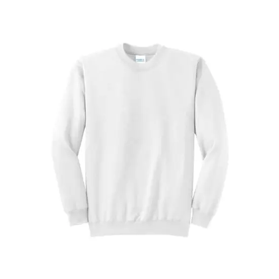 Port & Company® Neutrals Core Fleece Crewneck Sweatshirt White {1}