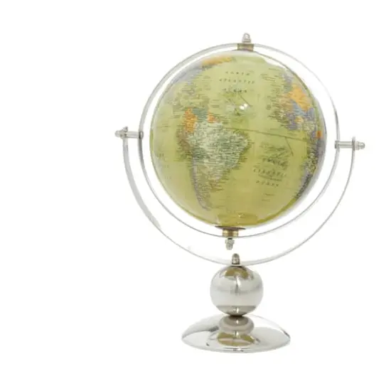 11" Silver Steel Traditional Globe {5}