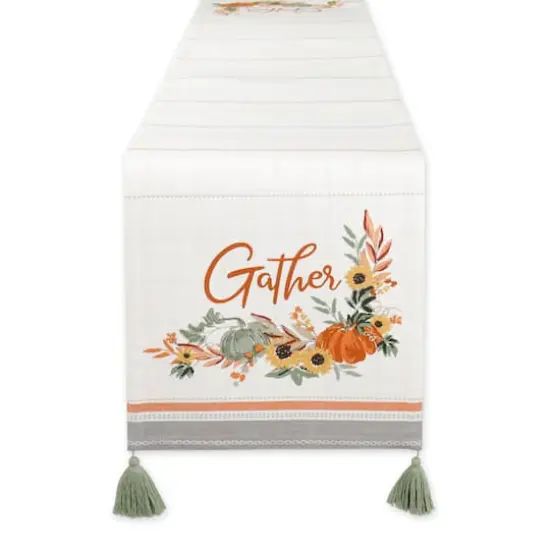 DII&reg; 72" Gather Fall Squash Reversible Table Runner {3}