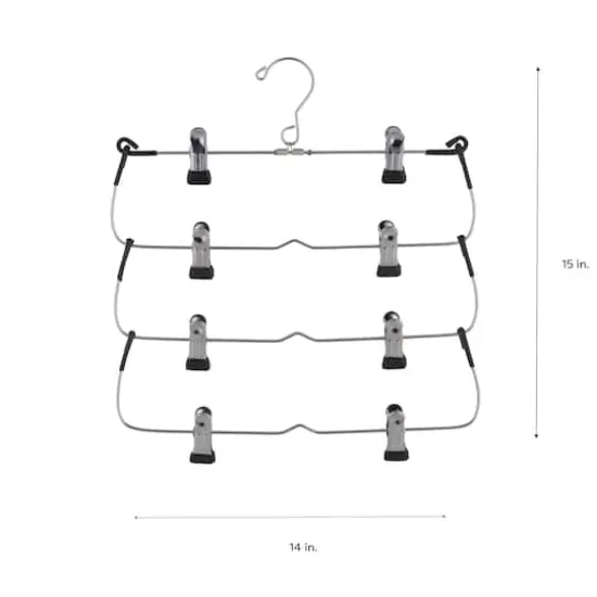 Organize It All 4 Tier Fold Up Skirt Hanger {6}
