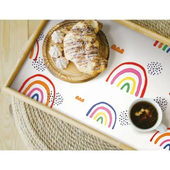 RoomMates Rainbow's End Peel & Stick Wallpaper Red and White {5}