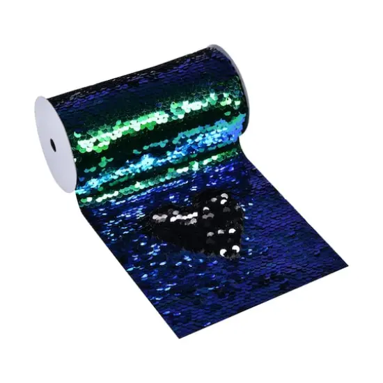 5.375" x 1yd. Mermaid Reversible Sequin Ribbon by Celebrate It™ {4}