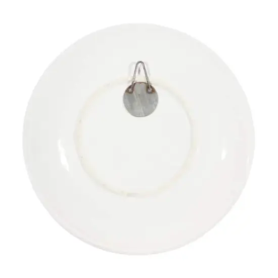 Set of 2 Black Ceramic Eclectic Abstract Wall Decor, 15", 14" {5}