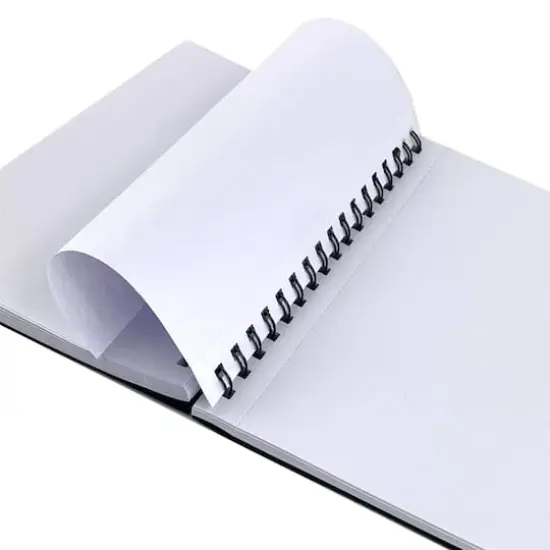 ArtSkills&reg; Black Spiral Sketchbook with Perforated Pages, 9" x 12" {4}