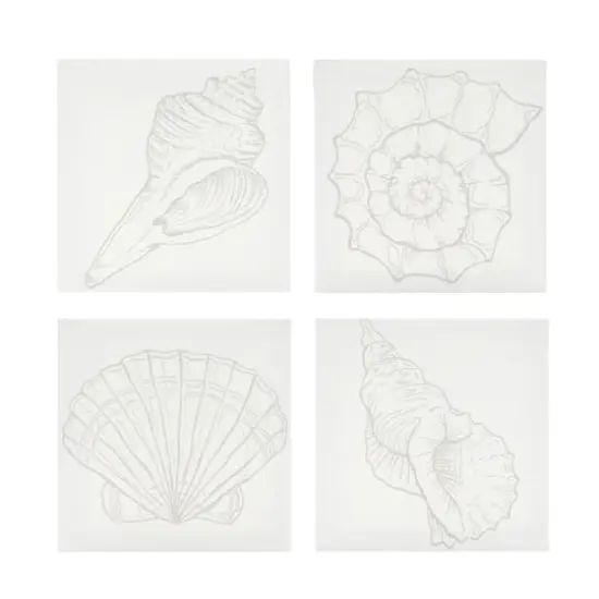 4" x 4" Seashell Canvas Painting Kit by Craft Smart&reg; {8}