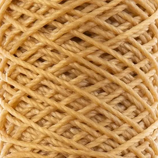 Gudebrod 0.018" 3 Ply Waxed Thread Bobbin, 75ft. Natural {4}