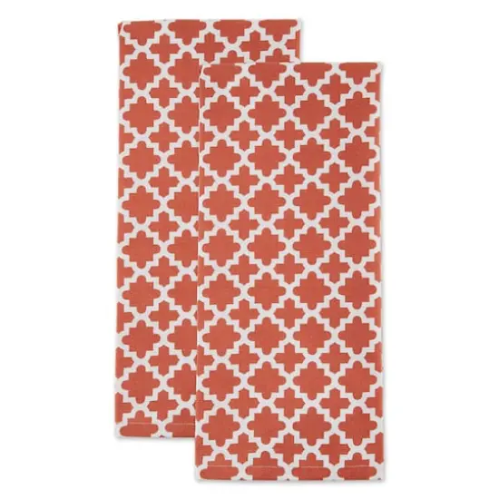 DII&reg; Lattice Dishtowels, 2ct. Spice {5}