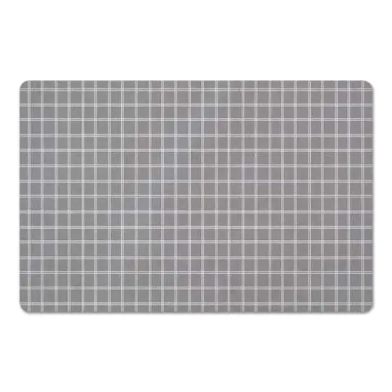 White Lines on Gray Floor Mat {1}