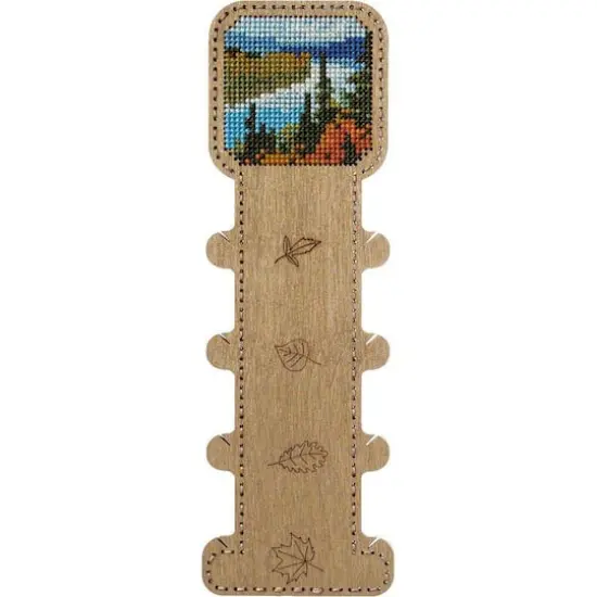 Wonderland Crafts Landscape Embroidery Blank Wood Organizer {4}