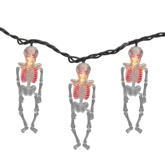 10ct. Skeleton Halloween Lights {3}